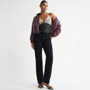 Abercrombie & Fitch Women's Curve Love High Rise 90s Relaxed